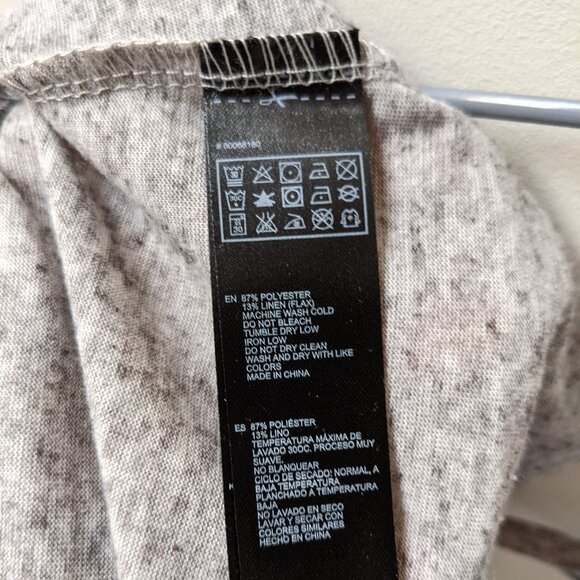 2/$20 BONJOUR Grey Racerback Tank Top - Picture 5 of 9